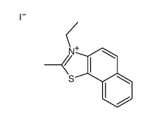 3-ethyl-2-methylnaphtho[2,1-d]thiazolium iodide结构式