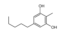 2-methyl-5-pentylbenzene-1,3-diol结构式