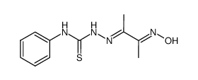 3-hydroxyiminobutanone 4-phenylthiosemicarbazone Structure