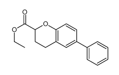 ethyl 6-phenyl-3,4-dihydro-2H-chromene-2-carboxylate结构式