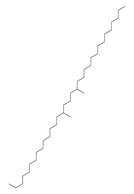 15,19-dimethyltritriacontane结构式