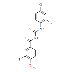 N-{[(2,4-dichlorophenyl)amino]carbonothioyl}-3-iodo-4-methoxybenzamide picture