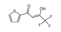 4,4,4-trifluoro-1-(2-thienyl)-1,3-butanedione enol Structure