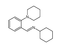 N-cyclohexyl-1-(2-piperidin-1-ylphenyl)methanimine Structure