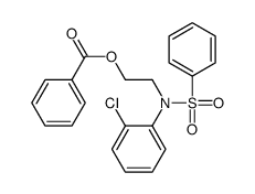 2-[N-(benzenesulfonyl)-2-chloroanilino]ethyl benzoate Structure