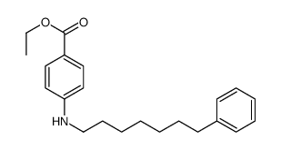 ethyl 4-(7-phenylheptylamino)benzoate结构式