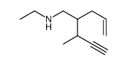 2-but-3-yn-2-yl-N-ethylpent-4-en-1-amine结构式