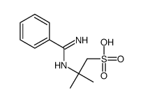 2-[[amino(phenyl)methylidene]amino]-2-methylpropane-1-sulfonic acid Structure