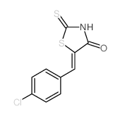 4-Thiazolidinone,5-[(4-chlorophenyl)methylene]-2-thioxo- Structure