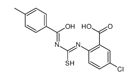 5-CHLORO-2-[[[(4-METHYLBENZOYL)AMINO]THIOXOMETHYL]AMINO]-BENZOIC ACID Structure