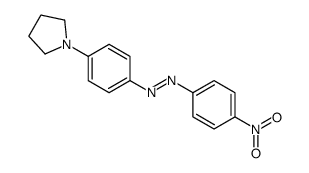 (4-nitrophenyl)-(4-pyrrolidin-1-ylphenyl)diazene Structure