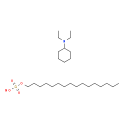 cyclohexyldiethylammonium hexadecyl sulphate结构式