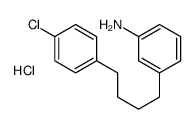 3-[4-(4-chlorophenyl)butyl]aniline,hydrochloride Structure