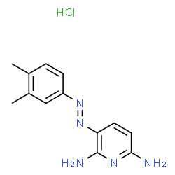 3-[(3,4-dimethylphenyl)azo]pyridine-2,6-diamine monohydrochloride structure