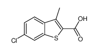 6-chloro-3-methylbenzo[b]thiophene-2-carboxylic acid structure