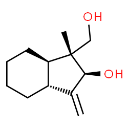 1H-Indene-1-methanol,octahydro-2-hydroxy-1-methyl-3-methylene-,(1R,2S,3aR,7aR)-rel-(9CI) structure