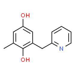 1,4-Benzenediol, 2-methyl-6-(2-pyridinylmethyl)- (9CI)结构式