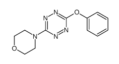 4-(6-phenoxy-1,2,4,5-tetrazin-3-yl)morpholine结构式