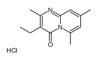 3-ethyl-2,6,8-trimethylpyrido[1,2-a]pyrimidin-4-one,hydrochloride结构式