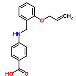 4-{[2-(Allyloxy)benzyl]amino}benzoic acid Structure