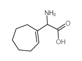 2-amino-2-(1-cycloheptenyl)acetic acid structure