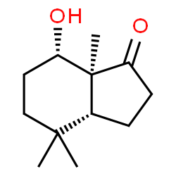 1H-Inden-1-one,octahydro-7-hydroxy-4,4,7a-trimethyl-,(3aR,7S,7aS)-rel-(9CI) structure