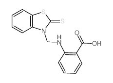 N-[(2-Thioxobenzothiazolin-3-yl)methyl]anthranilic acid Structure