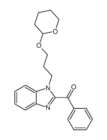 phenyl(1-(3-((tetrahydro-2H-pyran-2-yl)oxy)propyl)-1H-benzo[d]imidazol-2-yl)methanone Structure