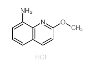 8-Quinolinamine,2-methoxy-, hydrochloride (1:1) Structure