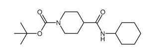 N-Cyclohexyl 1-BOC-piperidine-4-carboxamide Structure