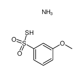 3-methoxybenzenesulfonothioicS-acid, ammonia salt结构式