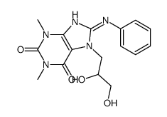 8-anilino-7-(2,3-dihydroxypropyl)-1,3-dimethylpurine-2,6-dione Structure