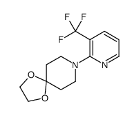 8-(3-(三氟甲基)吡啶-2-基)-1,4-二噁-8-氮杂螺[4.5]癸烷结构式