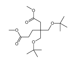 dimethyl 3,3-bis[(2-methylpropan-2-yl)oxymethyl]hexanedioate Structure