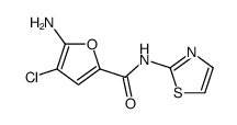 5-amino-4-chloro-N-(1,3-thiazol-2-yl)furan-2-carboxamide Structure