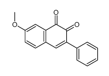 7-methoxy-3-phenylnaphthalene-1,2-dione结构式