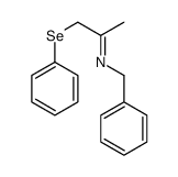 N-benzyl-1-phenylselanylpropan-2-imine Structure