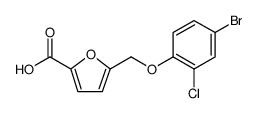 5-[(4-Bromo-2-chlorophenoxy)methyl]-2-furoic acid Structure