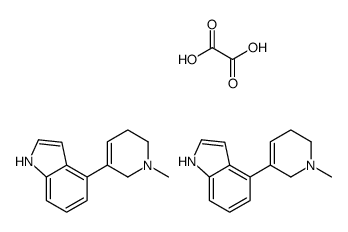 1H-Indole, 4-(1,2,5,6-tetrahydro-1-methyl-3-pyridinyl)-, ethanedioate (2:1)结构式