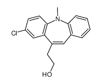 chloro-8 methyl-5 5H-dibenz[b,f]azepine-10-ethanol结构式