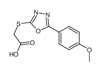 {[5-(4-Methoxyphenyl)-1,3,4-oxadiazol-2-yl]sulfanyl}acetic acid structure