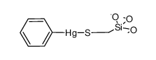 phenyl(((trimethoxysilyl)methyl)thio)mercury结构式