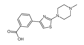 3-[2-(4-methylpiperazin-1-yl)-1,3-thiazol-4-yl]benzoic acid Structure