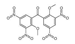 2,2'-dimethoxy-3,5,3',5'-tetranitro-benzophenone结构式