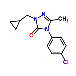 3H-1,2,4-Triazol-3-one,4-(4-chlorophenyl)-2-(cyclopropylmethyl)-2,4-dihydro-5-methyl- Structure