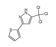 3-(thiophen-2-yl)-5-(trichloromethyl)-1H-pyrazole Structure