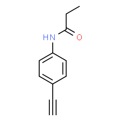 Propanamide,N-(4-ethynylphenyl)- Structure
