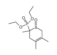 (2,4,5-Trimethyl-1-oxo-1,2,3,6-tetrahydro-1λ4-thiopyran-2-yl)-phosphonic acid diethyl ester Structure