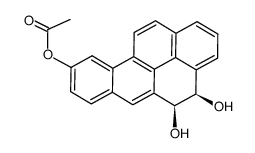 (4R,5S)-4,5-dihydroxy-4,5-dihydrobenzo[pqr]tetraphen-9-yl acetate结构式