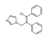 1-(3-chloro-2,3-diphenylprop-2-enyl)imidazole结构式